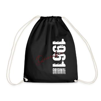 65e anniversaire Original Décembre Né en 1961 - Sac de sport léger - noir - Devant