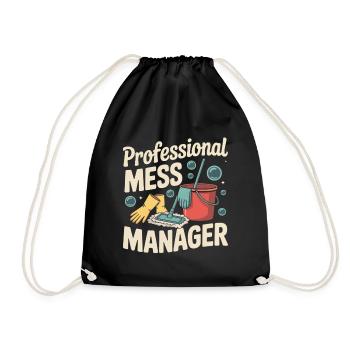 Professionelle Chaos-Managerin - Turnbeutel - Schwarz - Vorne