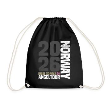 Soroya Norwegen Angeltour 2026 - Turnbeutel - Schwarz - Vorne