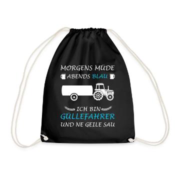 Matin Fatigué Soir Bleu Slurry Driver Slurry Baron - Sac de sport léger - noir - Devant