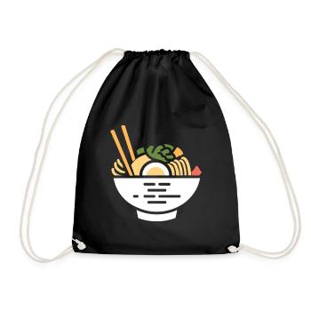 Ramen - Turnbeutel - Schwarz - Vorne