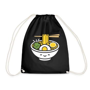 Ramen - Turnbeutel - Schwarz - Vorne