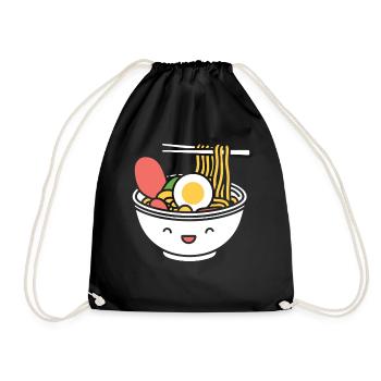 Ramen - Turnbeutel - Schwarz - Vorne