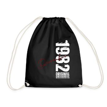 44e anniversaire Original Décembre Né en 1982 - Sac de sport léger - noir - Devant