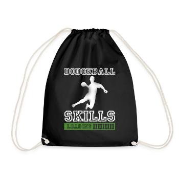 Dodgeball Skills Loading - Drawstring Bag - black - Front