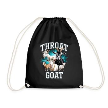 Throat Goat Meme Y2K Bootleg Unwearable - Turnbeutel - Schwarz - Vorne