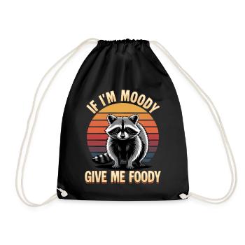 Drôle de raton laveur - Sac de sport léger - noir - Devant