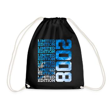LIMITED EDITION 2008 18 YEARS 18TH BIRTHDAY - Drawstring Bag - black - Front
