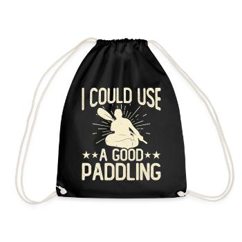 Kayak Kayaker Gifts Water Sports Outfits - Drawstring Bag - black - Front