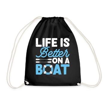 Kayak Kayaker Gifts Water Sports Outfits - Drawstring Bag - black - Front