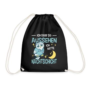 Pflegerin Geschenke Pflege Lustig Krankenpflegerin - Turnbeutel - Schwarz - Vorne