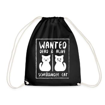 Le chat de Schrödinger - Sac de sport léger - noir - Devant