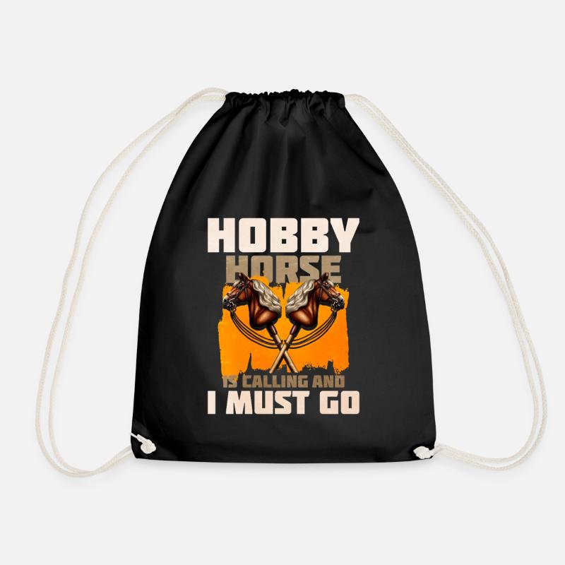 Hobby Horsing - Turnbeutel - Schwarz