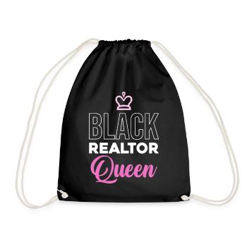 Black Property Queen - Drawstring Bag - black - Front