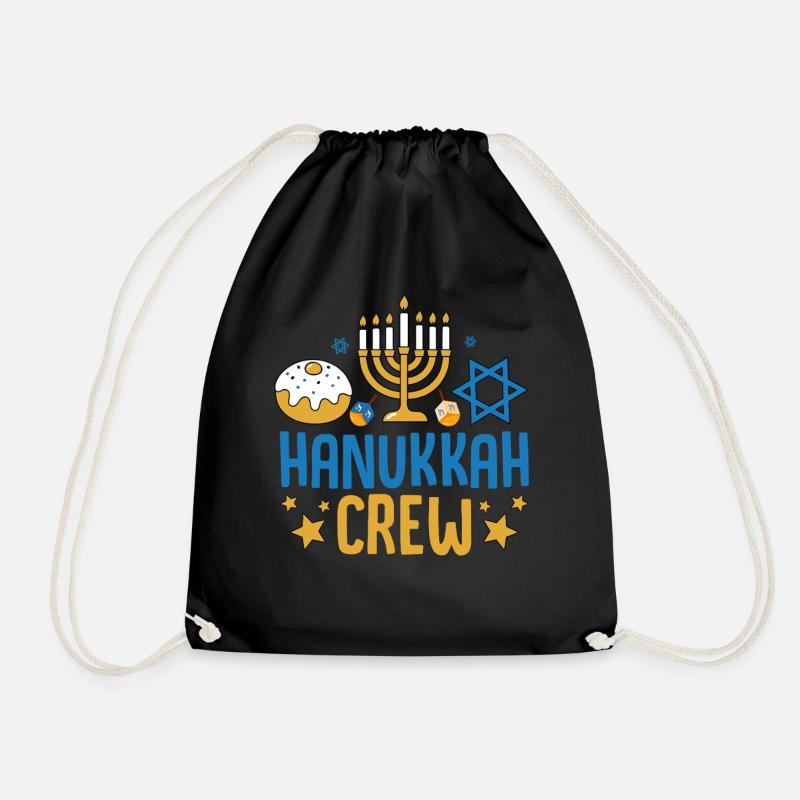 Hanukkah - Turnbeutel - Schwarz