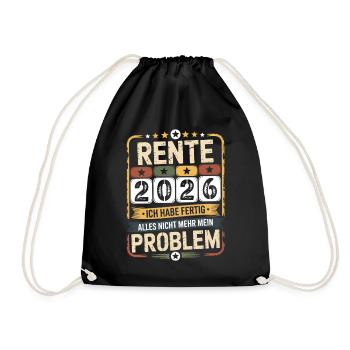 Pension 2026 – Enfin la paix - Sac de sport léger - noir - Devant