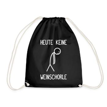 Pas de spritzer de vin aujourd’hui Amateurs de vin Boveurs de vin - Sac de sport léger - noir - Devant