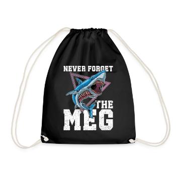 Équipe de recherche Megalodon Mégalodon Véritable Requin Dents de Mégalodon - Sac de sport léger - noir - Devant