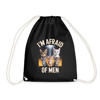 J’ai peur des hommes inportable Bootleg - Sac de sport léger - noir - Devant