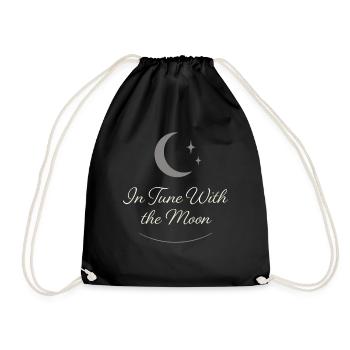 Moon Cycle Moon Goddess Intentionally - Drawstring Bag - black - Front