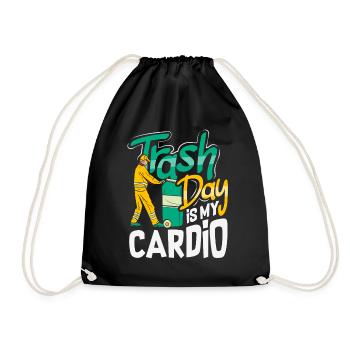 Garbage Day is my favorite day - Drawstring Bag - black - Front