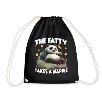 Un cadeau douillet pour les Dormeurs Panda - Sac de sport léger - noir - Devant