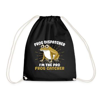 Frog Catcher Dispatcher The Pro Frog - Drawstring Bag - black - Front