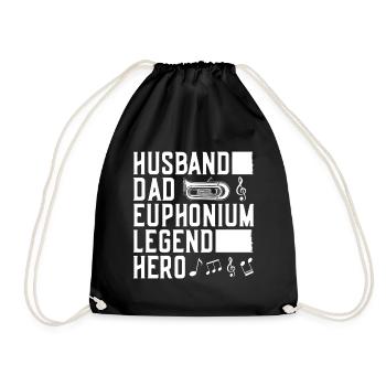 Baryton Mari Père Légende Héros Euphonium - Sac de sport léger - noir - Devant