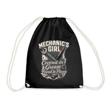 Mécanicienne : Aimer avec la graisse - Sac de sport léger - noir - Devant