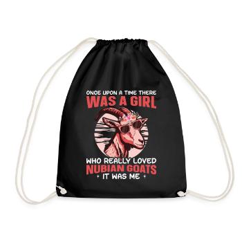Amant nubien des chèvres Amant en peluche - Sac de sport léger - noir - Devant