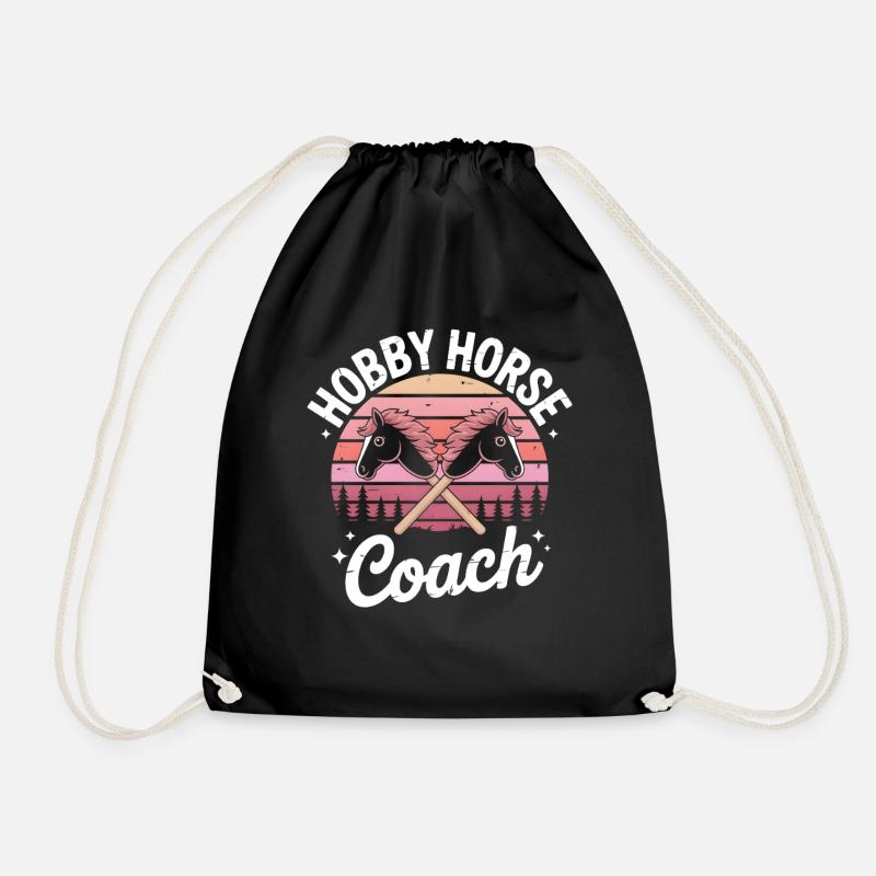 Hobby Horsing - Turnbeutel - Schwarz