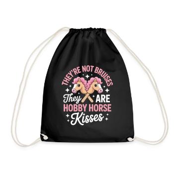 Hobby Horsing Steckenpferd - Turnbeutel - Schwarz - Vorne