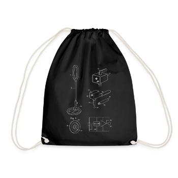Plan de détection de métaux Fig. 3 Conception - Sac de sport léger - noir - Devant