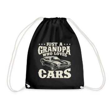 Juste un grand-père qui aime les voitures Drôle d’amoureux des voitures - Sac de sport léger - noir - Devant
