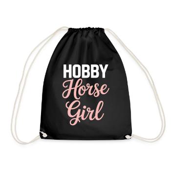Hobby Horsing Hobby Horse Horse Girl - Drawstring Bag - black - Front