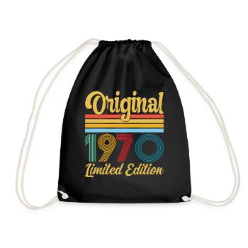 Anniversaire 1970 Original Vintage Rétro Cadeau - Sac de sport léger - noir - Devant