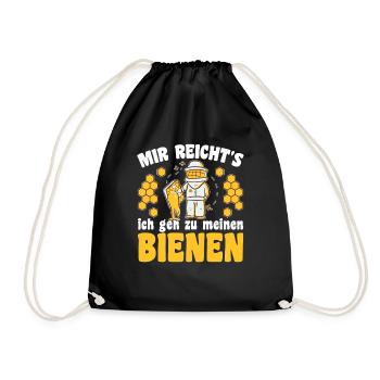 Beekeeper Bee Design for Beekeepers - Drawstring Bag - black - Front