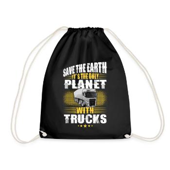 Truck Driver - Drawstring Bag - black - Front