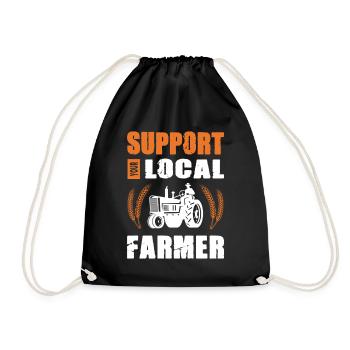 Agriculteur offre des cadeaux agricoles Tracteurs agricoles - Sac de sport léger - noir - Devant