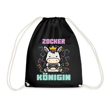 Gambler Queen - Drawstring Bag - black - Front