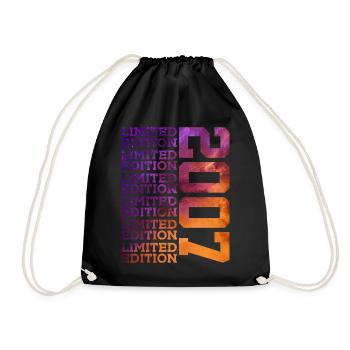 19 YEARS LIMITED EDITION 2007 19TH BIRTHDAY - Drawstring Bag - black - Front