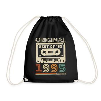 1995 Vintage Rétro Cadeau D'anniversaire - Sac de sport léger - noir - Devant