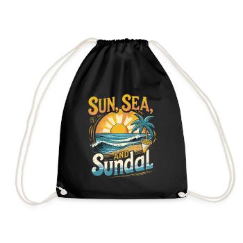Tamil Tamilisch Sri Lanka Sun Sea And Sundal - Turnbeutel - Schwarz - Vorne