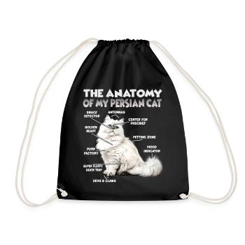 Dictons de chats Amateur de chats Cadeau Fan de chat - Sac de sport léger - noir - Devant