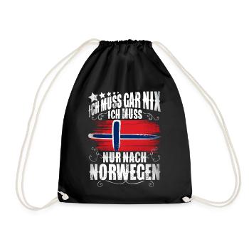 Norway - Drawstring Bag - black - Front