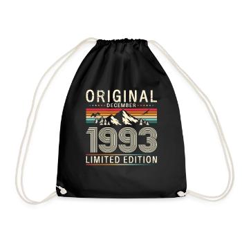 33e anniversaire Original Décembre Né en 1993 - Sac de sport léger - noir - Devant