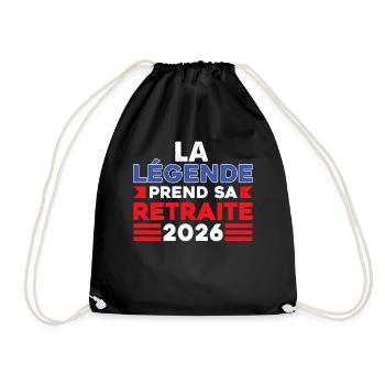 Retired in 2026 The Legend Retires 2026 - Drawstring Bag - black - Front