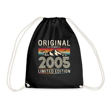 20th Birthday Original December Volume 2005 - Drawstring Bag - black - Front