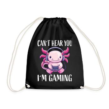 Monstre casque Kawaii pour le jeu - Sac de sport léger - noir - Devant