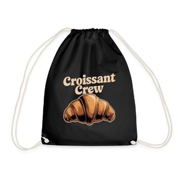 Croissant Crew - Turnbeutel - Schwarz - Vorne